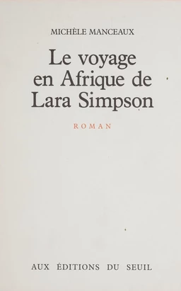 Le Voyage en Afrique de Lara Simpson