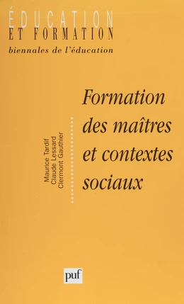 Formation des maîtres et contextes sociaux