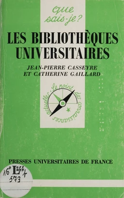 Les Bibliothèques universitaires