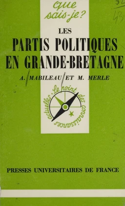 Les Partis politiques en Grande Bretagne