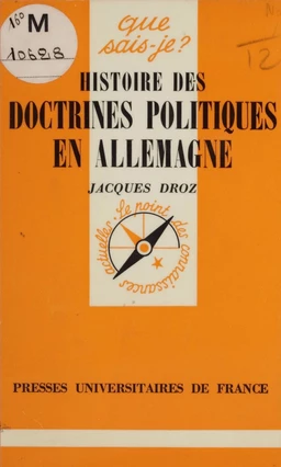 Histoire des doctrines politiques en Allemagne