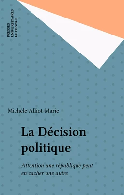 La Décision politique