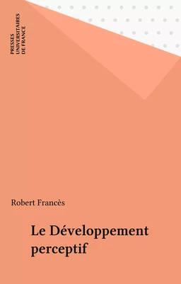 Le Développement perceptif