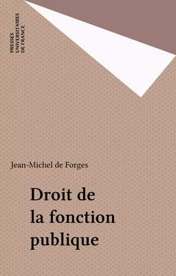 Droit de la fonction publique