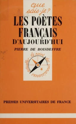 Les Poètes français d'aujourd'hui