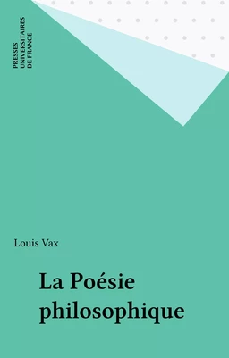 La Poésie philosophique