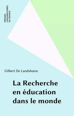 La Recherche en éducation dans le monde