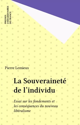 La Souveraineté de l'individu