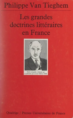 Les grandes doctrines littéraires en France