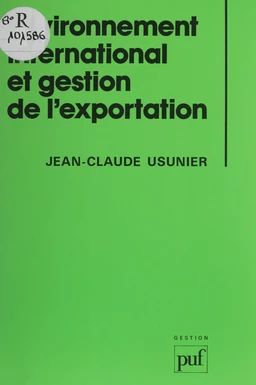 Environnement international et gestion de l'exportation