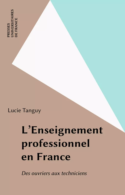 L'Enseignement professionnel en France - Lucie Tanguy - Presses universitaires de France (réédition numérique FeniXX)