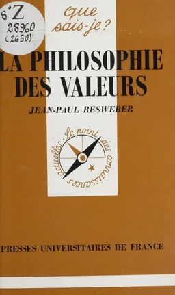 La Philosophie des valeurs