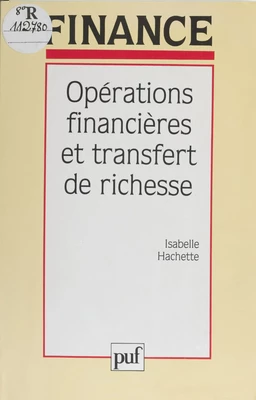 Opérations financières et transfert de richesse