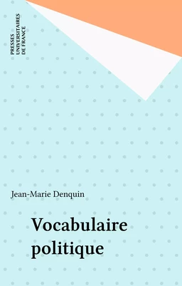 Vocabulaire politique