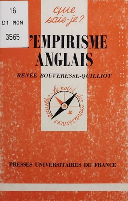 L'Empirisme anglais