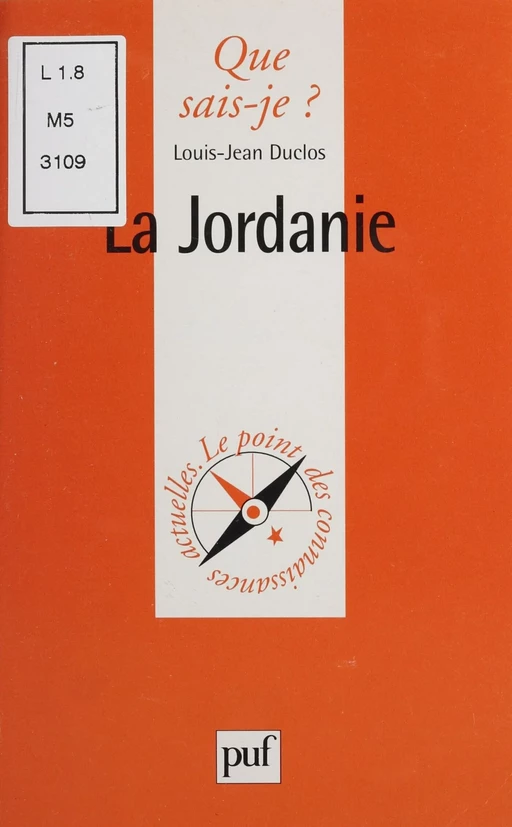 La Jordanie - Louis-Jean Duclos - Presses universitaires de France (réédition numérique FeniXX)