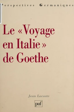 Le Voyage en Italie de Goethe