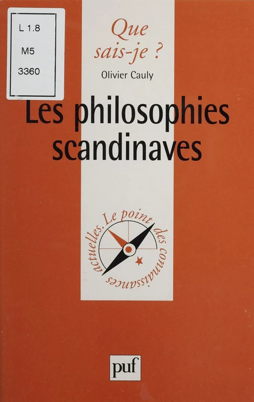 Les Philosophies scandinaves - Olivier Cauly - Presses universitaires de France (réédition numérique FeniXX)