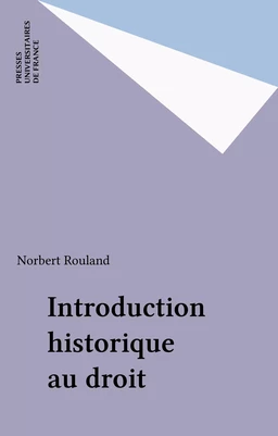 Introduction historique au droit