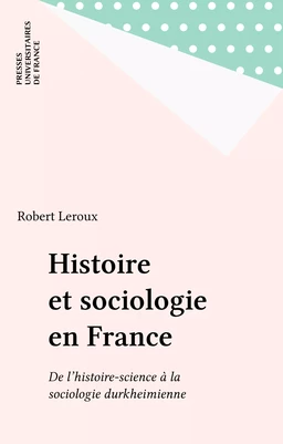 Histoire et sociologie en France