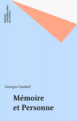 Mémoire et Personne