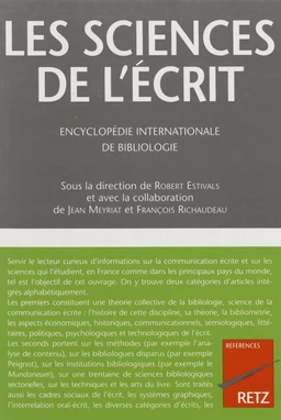 Les Sciences de l'écrit