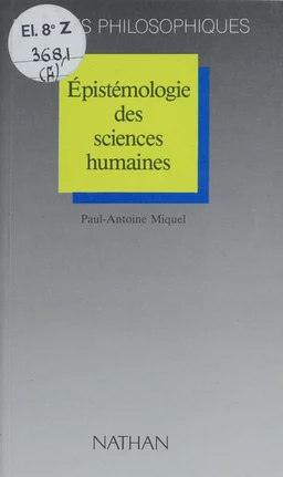 Épistémologie des sciences humaines