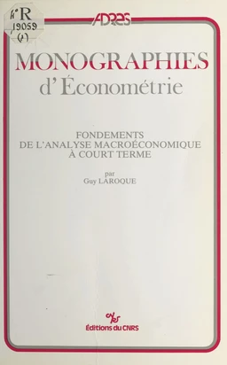 Fondements de l'analyse macroéconomique à court terme