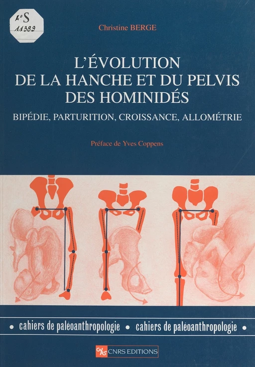 L'évolution de la hanche et du pelvis des hominidés - Christine Berge - CNRS Éditions (réédition numérique FeniXX)