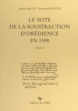 Le vote de la soustraction d'obédience en 1398 (1)