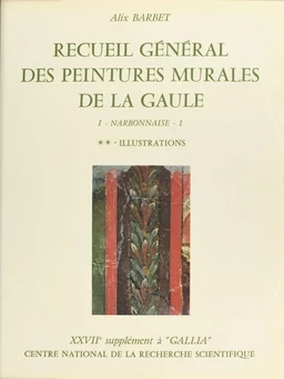 Recueil général des peintures murales de la Gaule (1.2) : Province de Narbonnaise, Glanum (Illustrations)