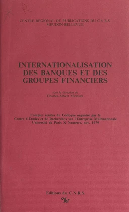 Internationalisation des banques et des groupes financiers