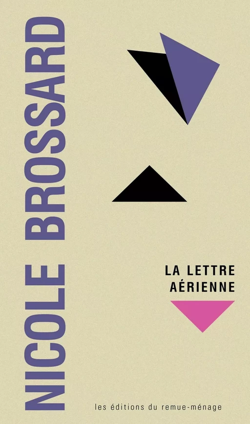 La lettre aérienne - Nicole Brossard - Éditions du remue-ménage