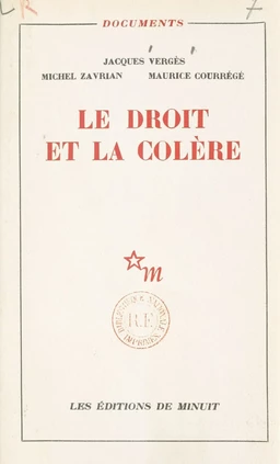 Le droit et la colère