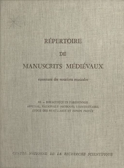 Répertoire de manuscrits médiévaux contenant des notations musicales (3)