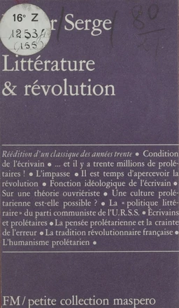 Littérature et révolution