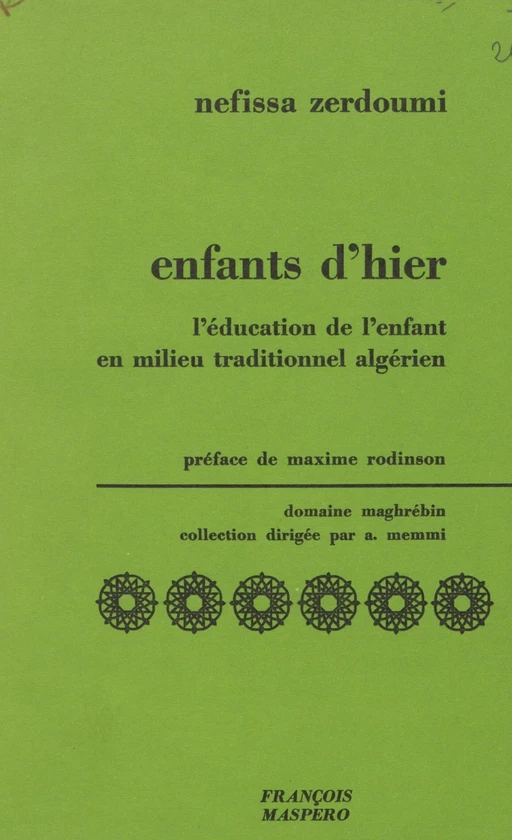 Enfant d'hier - Nefissa Zerdoumi - La Découverte (réédition numérique FeniXX)