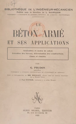 Le béton armé et ses applications