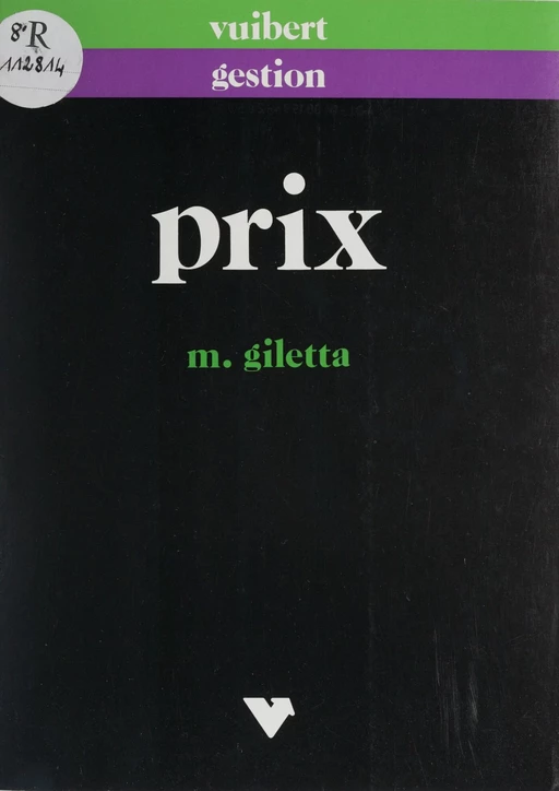 Prix - Maryse Giletta - Vuibert (réédition numérique FeniXX)