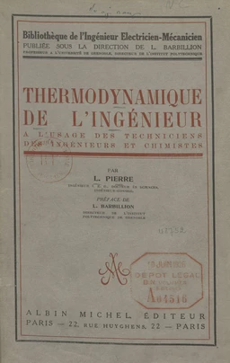 Thermodynamique de l'ingénieur