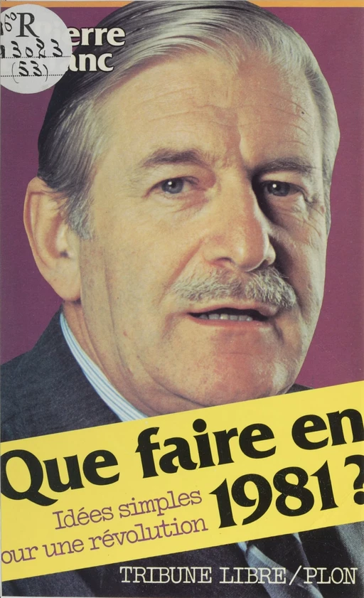 Que faire en 1981 ? - Pierre Lefranc - Plon (réédition numérique FeniXX)