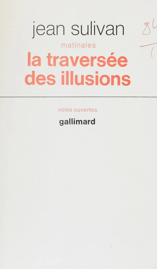 Matinales (2) - Jean Sulivan - Gallimard (réédition numérique FeniXX)