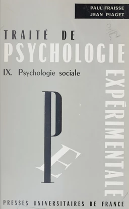 Traité de psychologie expérimentale (9)