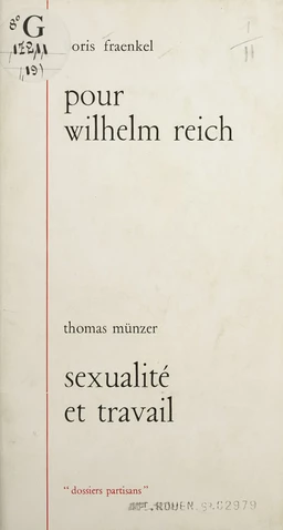 Pour Wilhelm Reich