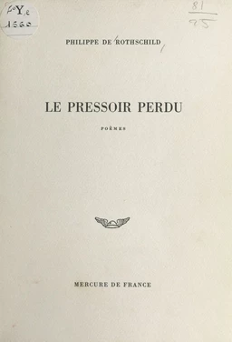 Le pressoir perdu