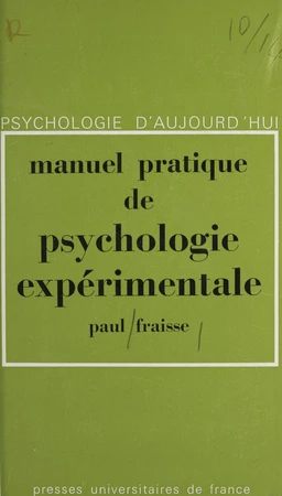 Manuel pratique de psychologie expérimentale