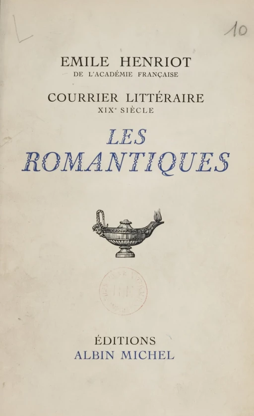 Courrier littéraire... - Emile Henriot - Albin Michel (réédition numérique FeniXX)