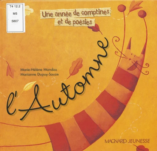 L'automne - Marianne Dupuy-Sauze, Marie-Hélène Mondou - Magnard (réédition numérique FeniXX)