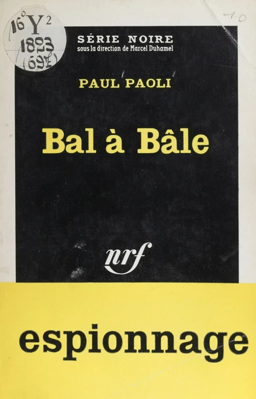 Bal à Bâle - Paul Paoli - Gallimard (réédition numérique FeniXX)