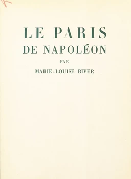 Le Paris de Napoléon